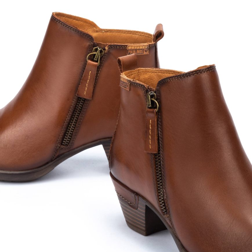 Women's Pikolinos ROTTERDAM Ankle Boots Brown | NZ QQ3A895